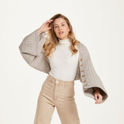 Glenbeigh Oat Aran Poncho