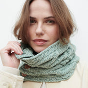 Carrowholly Aran Button Mint Snood