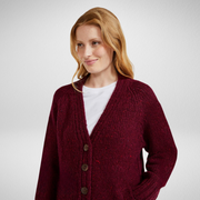 Bonny Glen Ladies Tweed Berry Cardigan