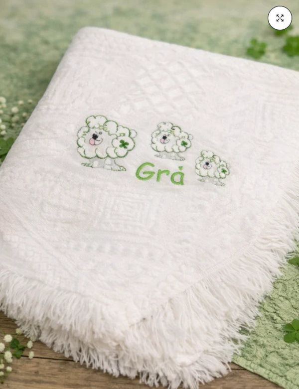 Embroidered Gra' Blanket