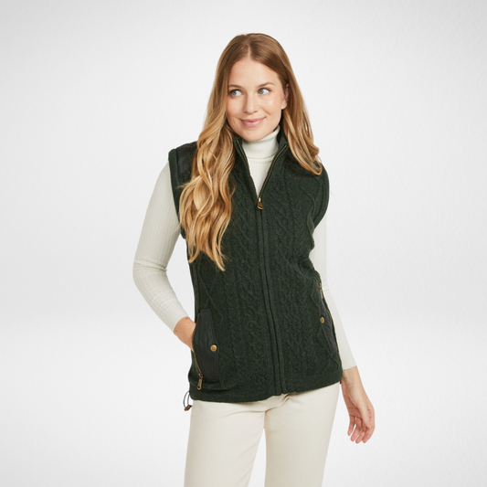 Castlehill Ladies Gilet with Fleece Collar