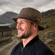 Beige Herringbone Irish Walking Hat