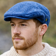 Blue Trinity Linen Cap