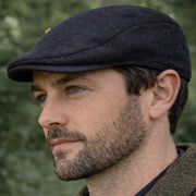 Black Linen Cap
