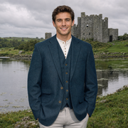 Irish Tweed Sport Jacket - Navy Blue