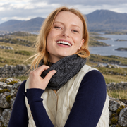 Charcoal Diamond Stitch Snood