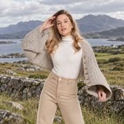 Glenbeigh Oat Aran Poncho