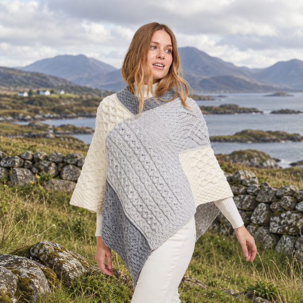 Salthill Aran Poncho