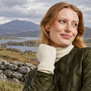 Kilmeena Aran Natural Fingerless Mittens