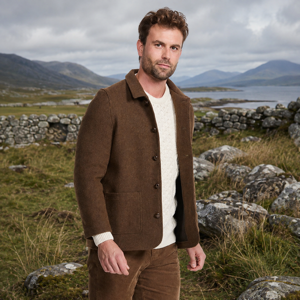 Mens Brown Tweed Jacket
