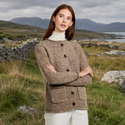 Avondale Ladies Tweed Oat Cardigan