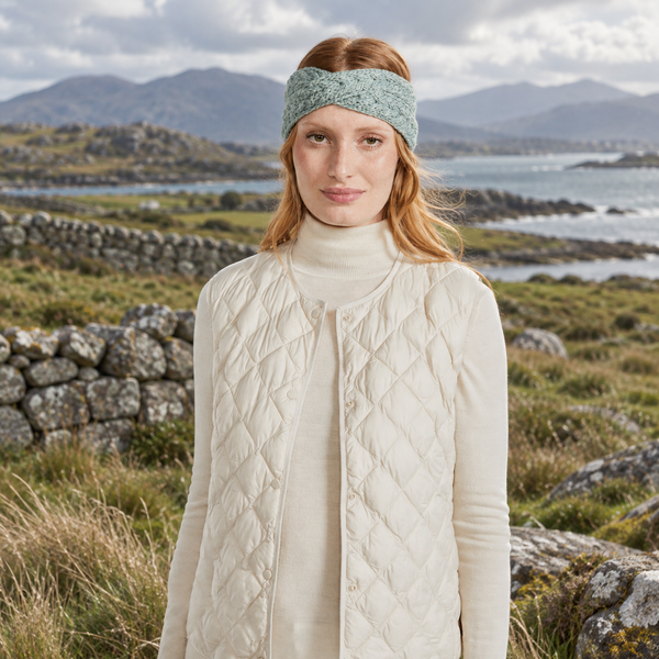 Tonroe Aran Crossover Mint Headband