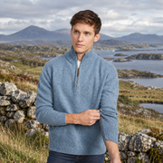 Belleek Troyer Mens Blue Sweater