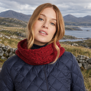 Newport Aran Red Cable Snood