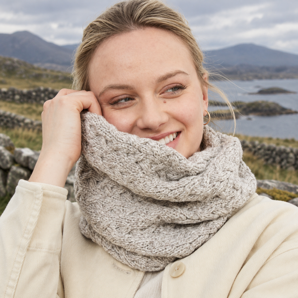 Newport Aran Oat Cable Snood