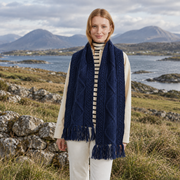 Kinard Navy Aran Scarf