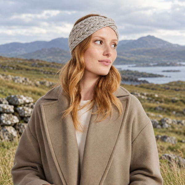 Tonroe Aran Crossover Oat Headband