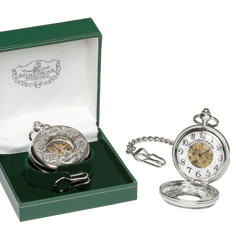 Mechanical Pocket Watch with Kells Design