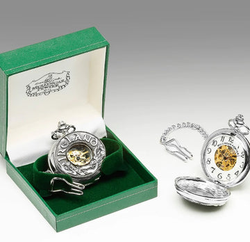 Mullingar Pewter Mechanical Pocket Watch with Ireland/Kells Design