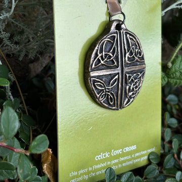 Celtic Love Cross Bronze Decoration