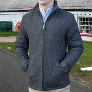 Donegal Wool Tweed Walking Jacket - Charcoal