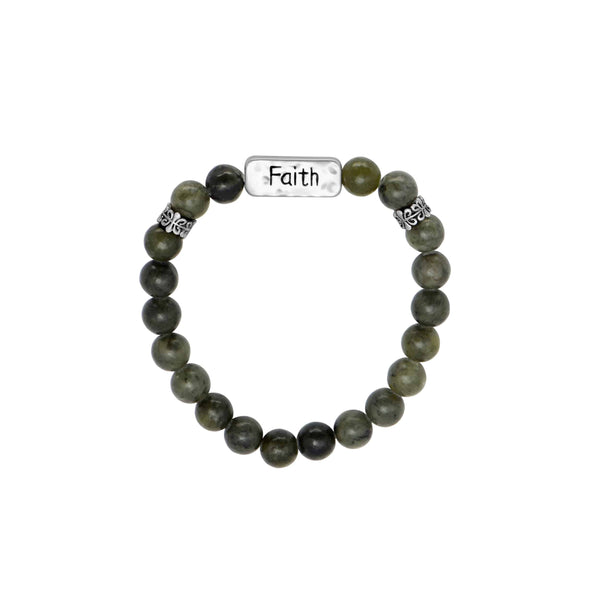 Connemara Marble Stretch Bracelet - Faith