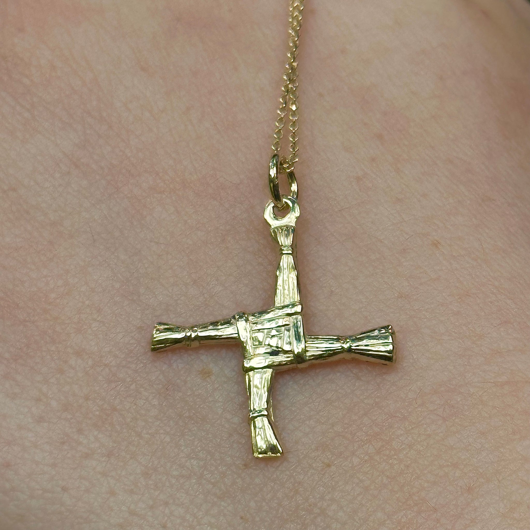 Yellow Gold St Brigid Cross