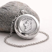 Personalized Battery Pocket Watch With Ireland Map