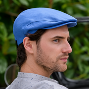 Blue Linen Cap