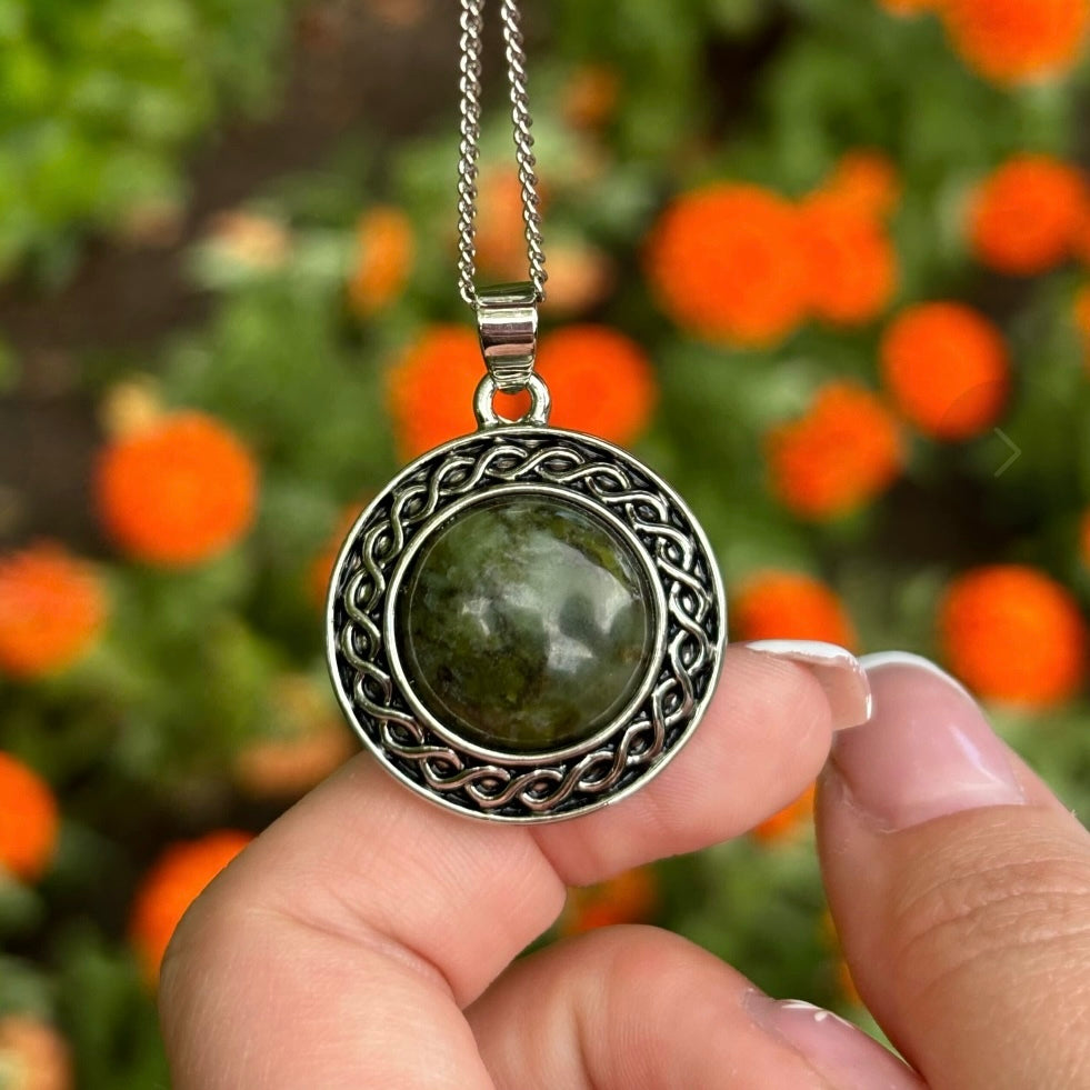 Connemara Marble Shield Necklace