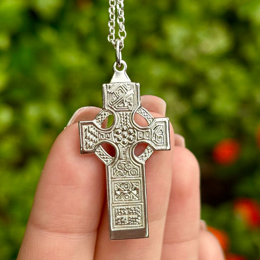 Sterling Silver Celtic Cross of Duleek