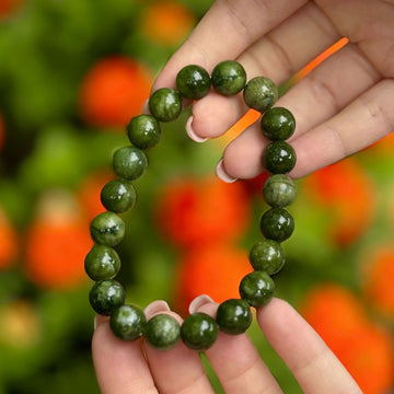 Connemara Marble Beads Stretch Bracelet