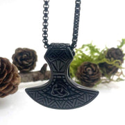 Viking Axe Stainless Steel Pendant Necklace