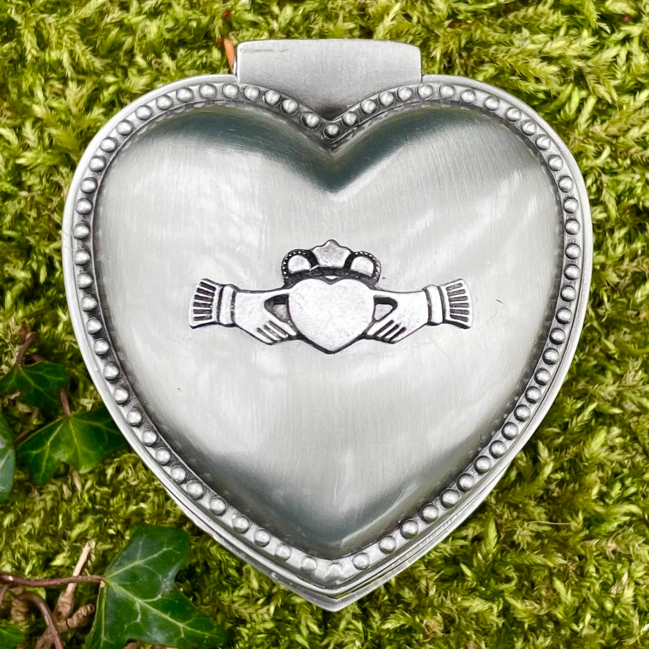 Mullingar Pewter Heart-shaped Jewelry Box,jewelry box