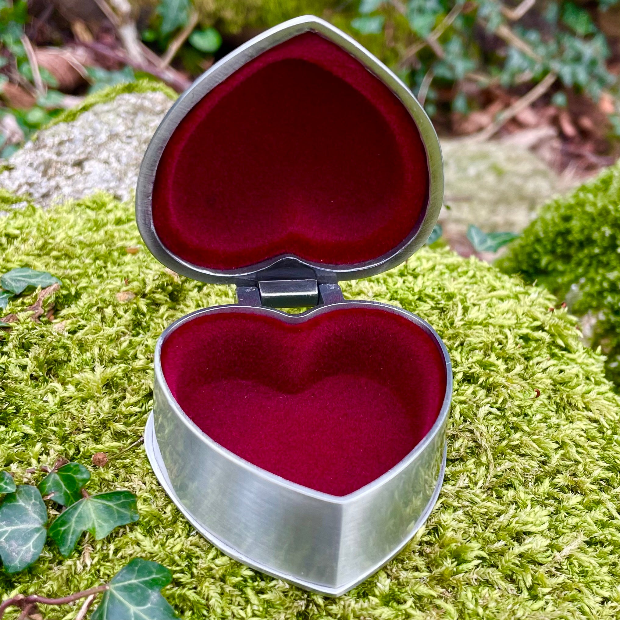 Mullingar Pewter Heart-shaped Jewelry Box,jewelry box