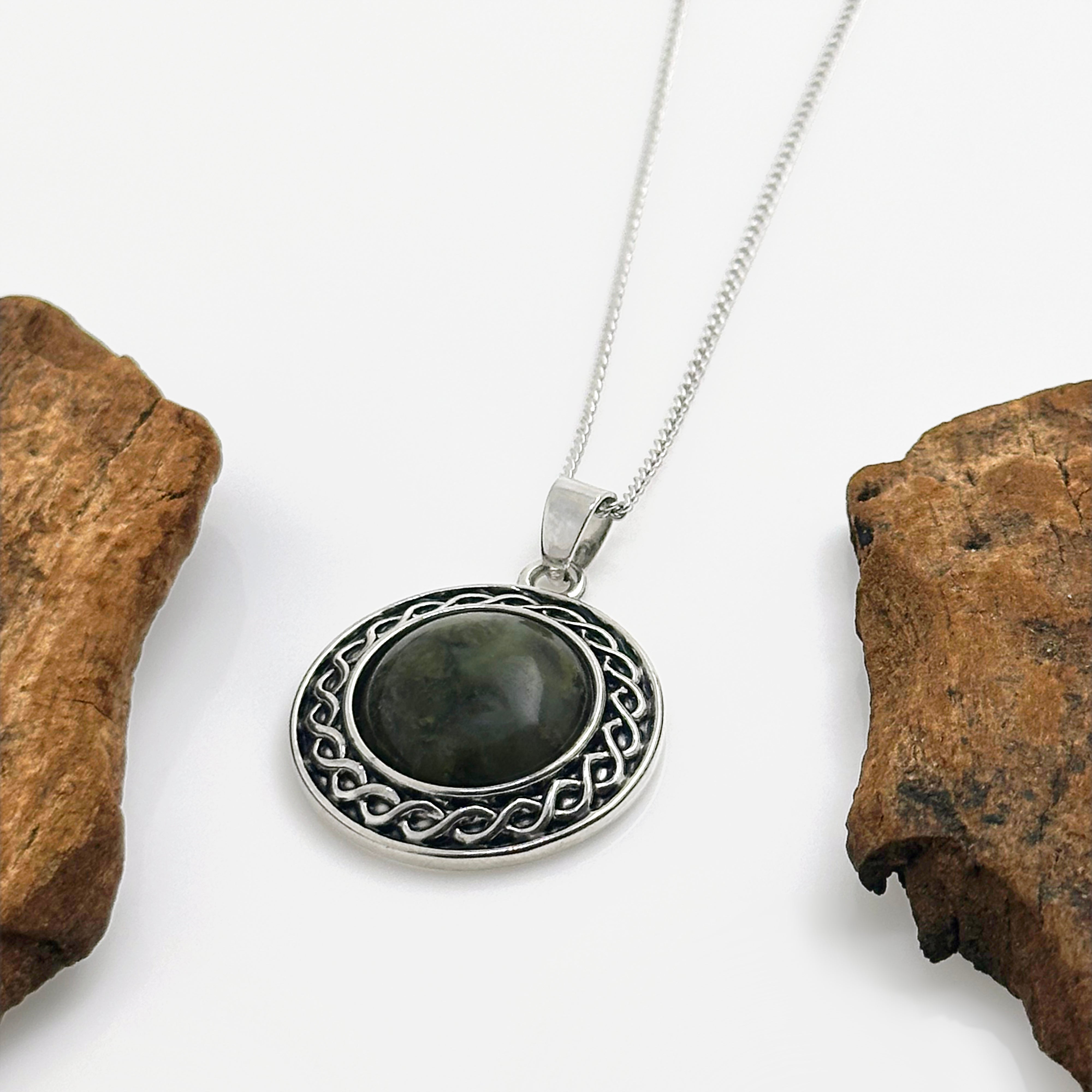 Connemara Marble Shield Necklace
