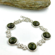 Connemara Marble Shamrock Link Bracelet