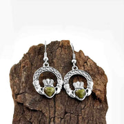 Claddagh Connemara Marble Earrings