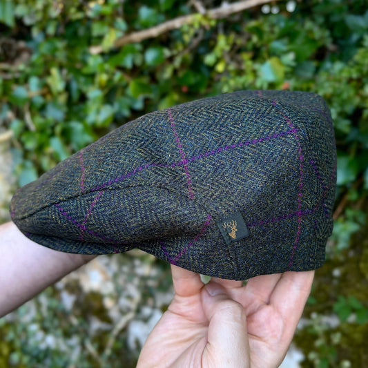 Green Trinity Flat Cap