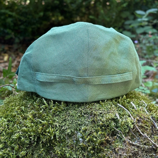 Green Trinity Linen Cap