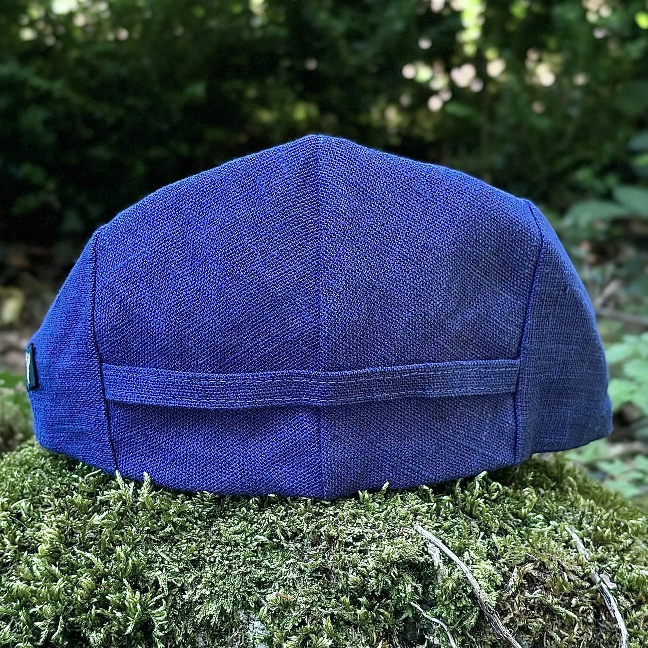 Blue Linen Cap