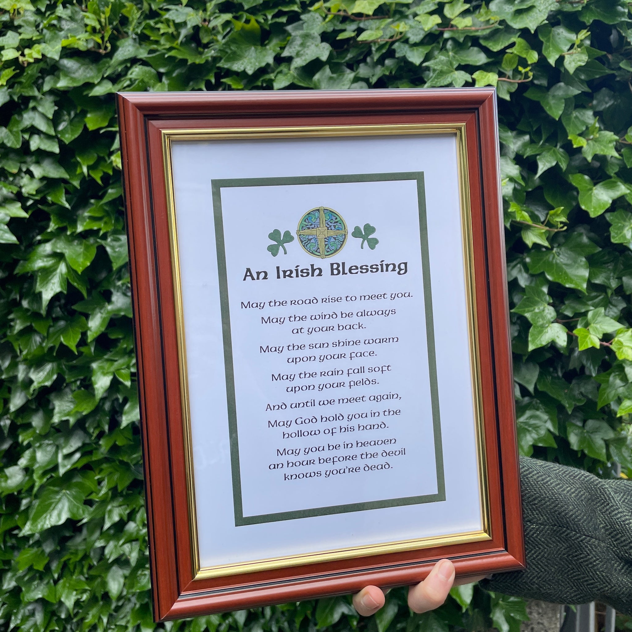 Framed Irish Blessing Print