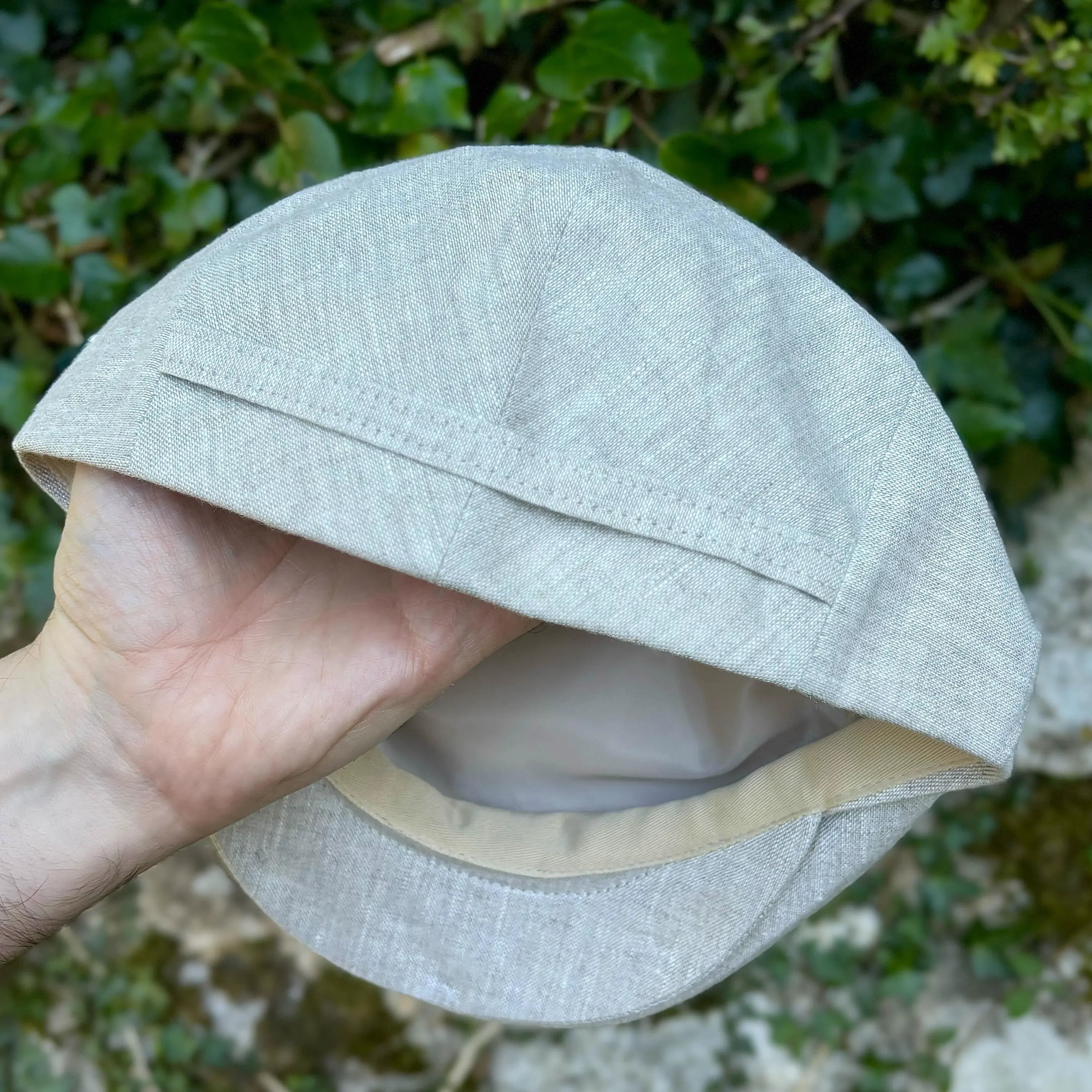Natural Linen Cap