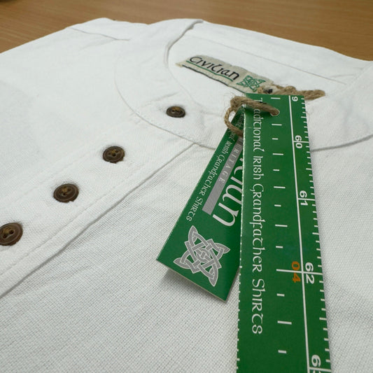 White Irish Grandfather Shirt