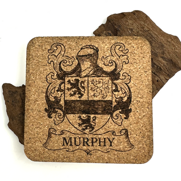 Irish Coat of Arms Family Crest Coasters