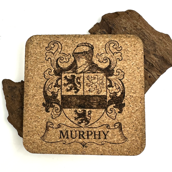 Irish Coat of Arms Family Crest Coasters