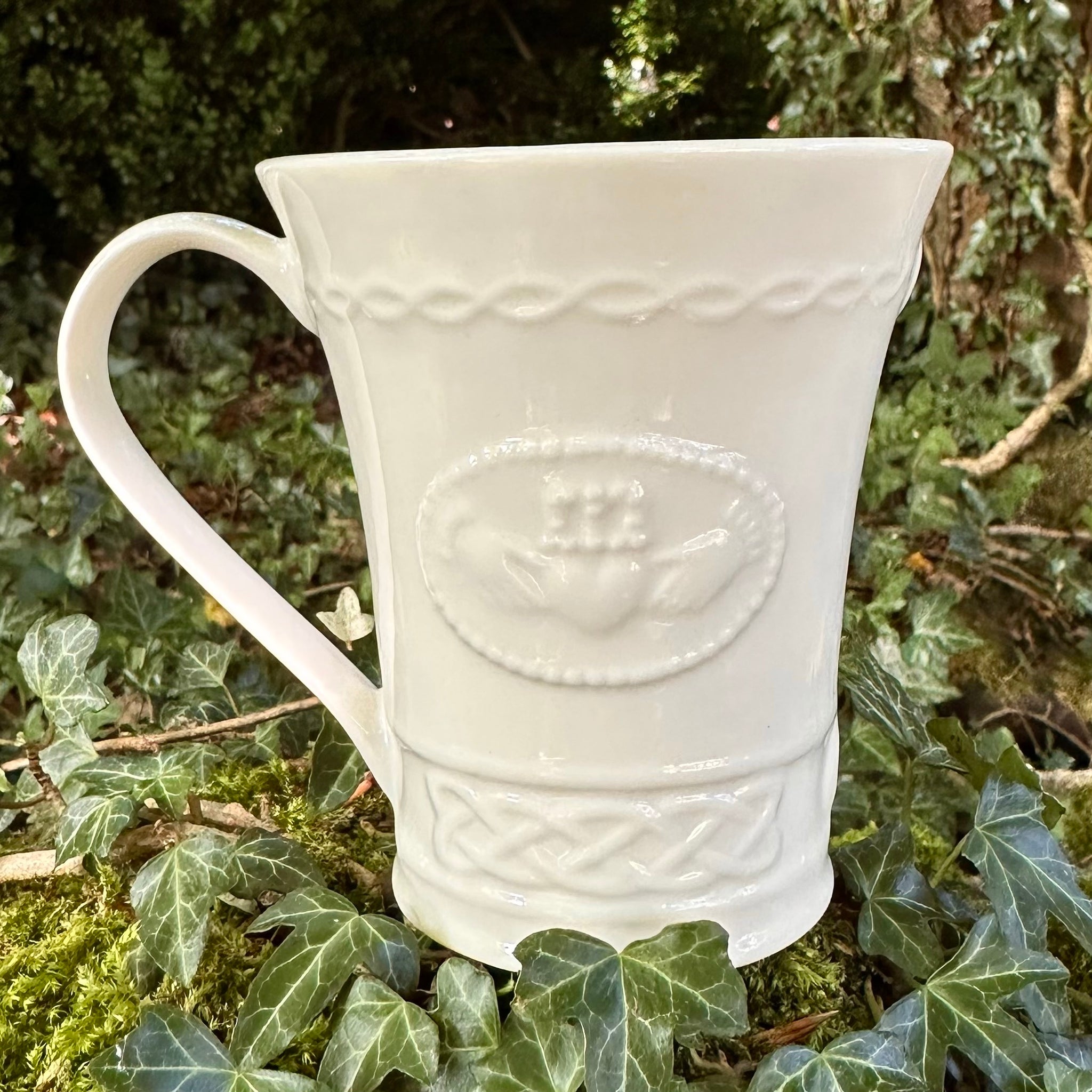 Belleek Claddagh Irish Tea Cups