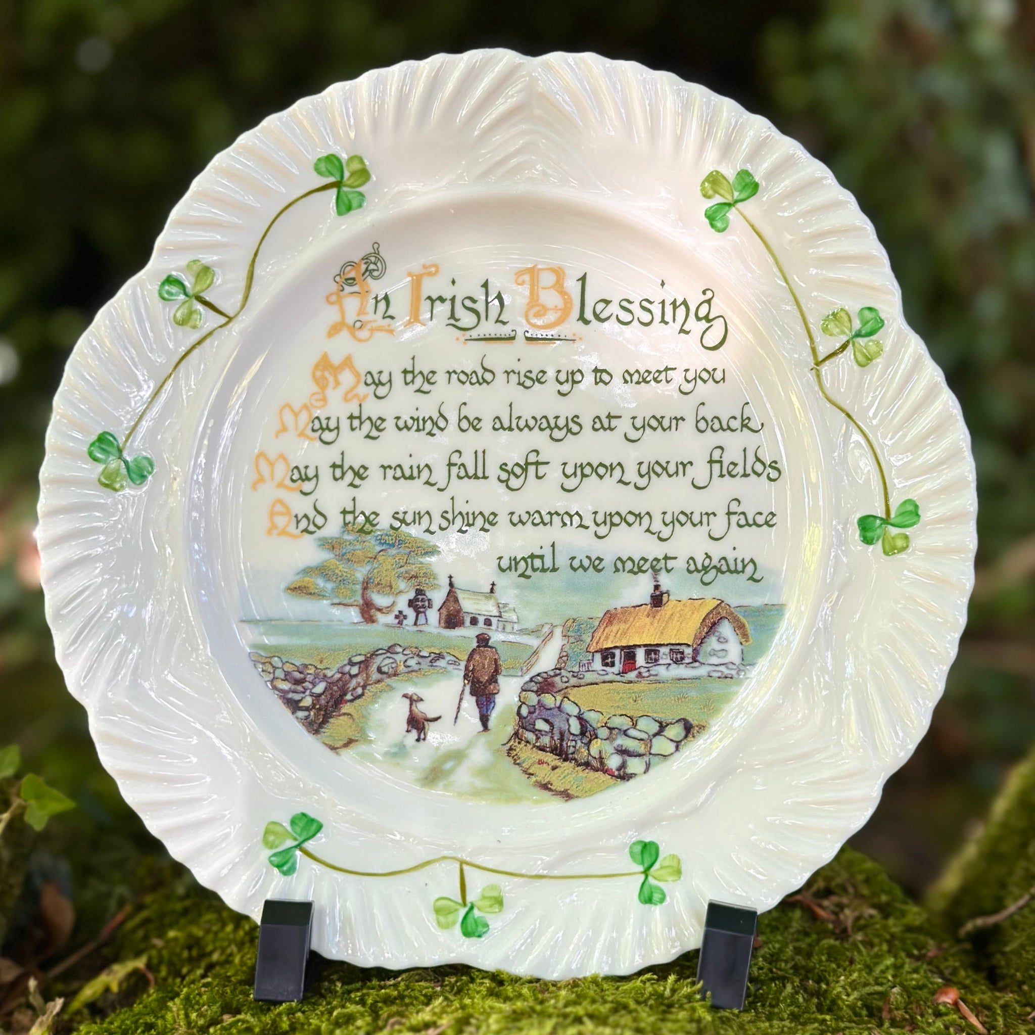 Belleek Irish Blessing Plate