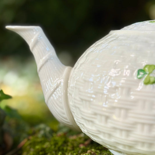 Belleek Classic Shamrock Teapot