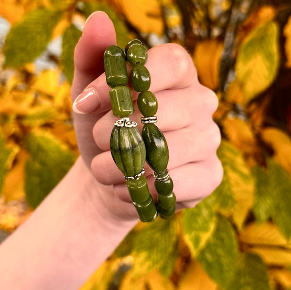 Connemara Marble Watermelon DoubleBracelet